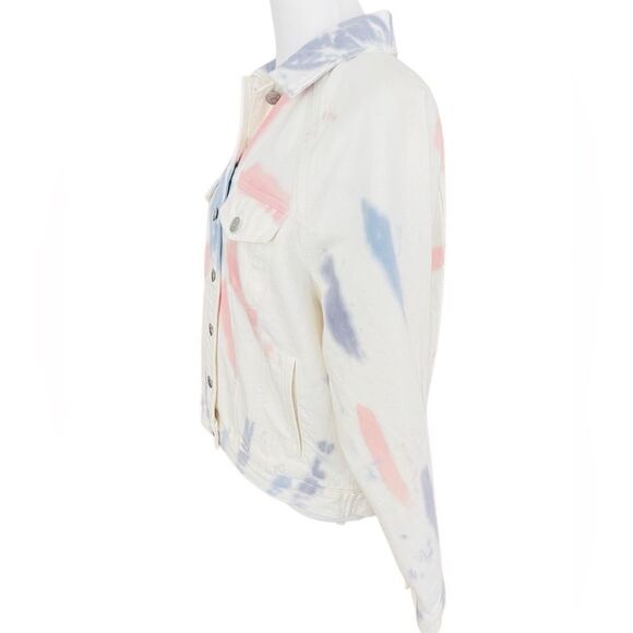 Madewell  Raglan Oversized Jean Jacket: Tie-Dyed Edition, size Small - Picture 6 of 8